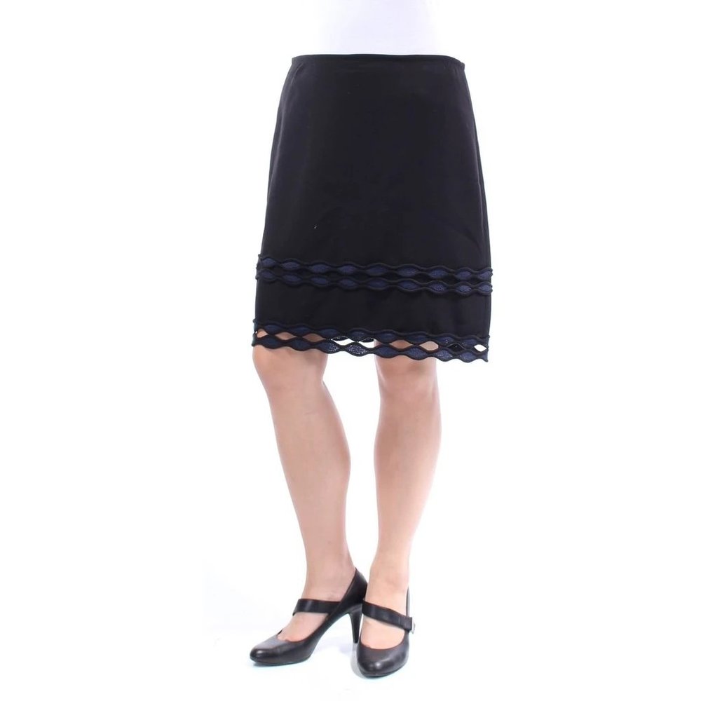 Maison Jules black and navy skirt
